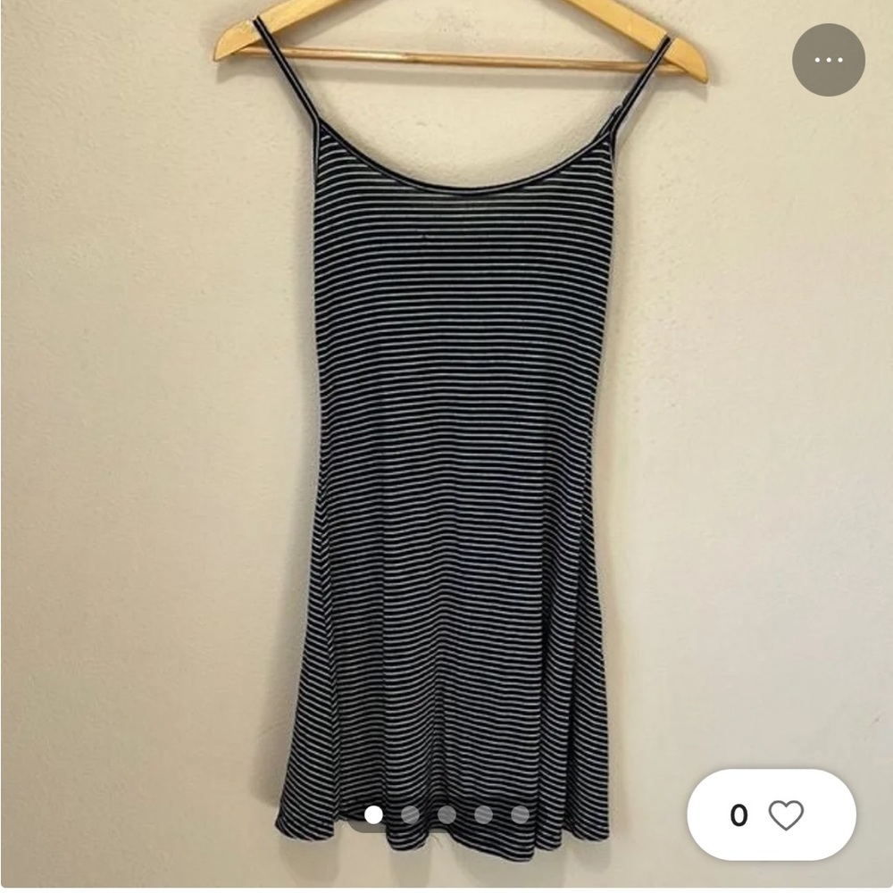 Navy and white striped brandy Melville dress